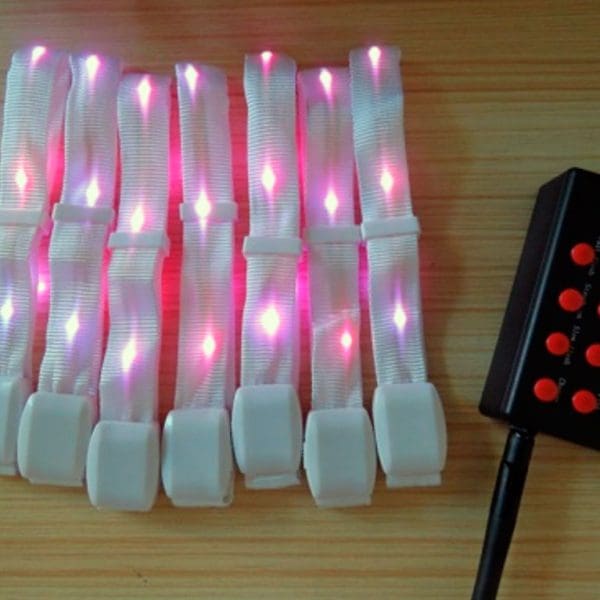 Pulseras led RF RGB